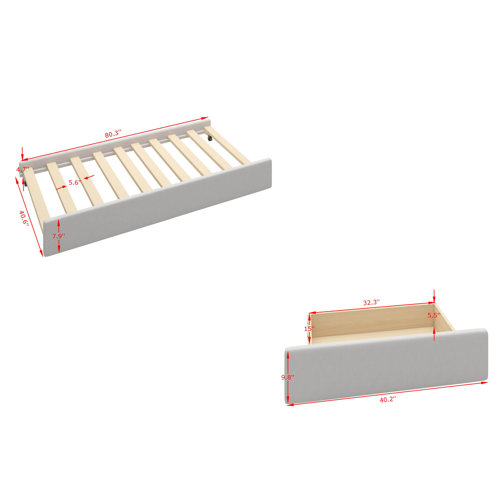 Brayden Studio® Carice Queen Size Kids Bed with Trundle Wayfair